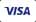 Visa credit card company logo.